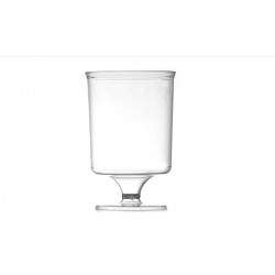 Verre à pied cristal plastique rigide 16 cl par 10
