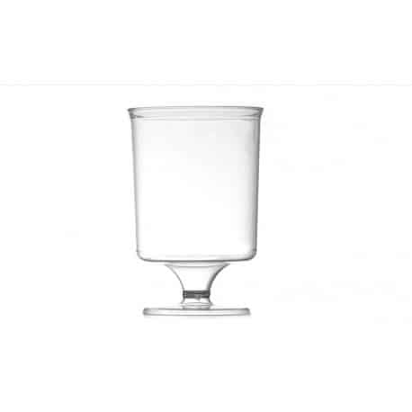 Verre à pied cristal plastique rigide 16 cl par 10