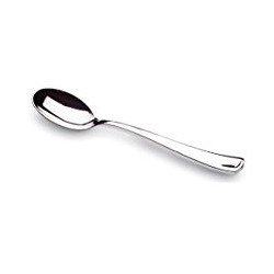 Cuillère plastique jetable recyclable argent métallisé 