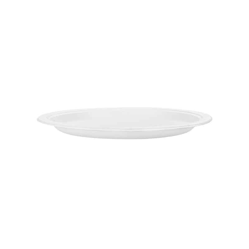 Assiette carton biodégradable blanche ronde 18 cm par 50-Adiserve