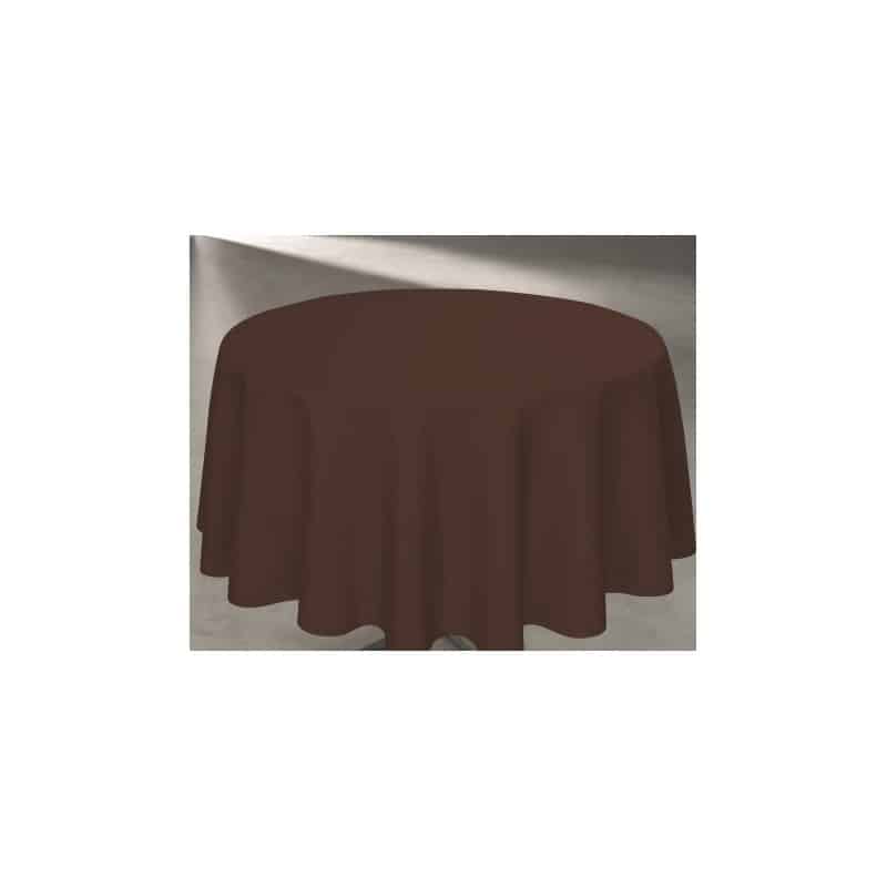 Nappe Ronde Blanche Tissu Intissé 240cm