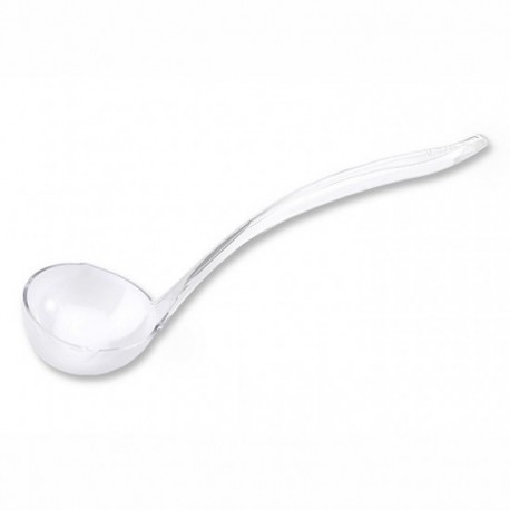 Louche plastique réutilisable cristal 30 cm vendue par 5