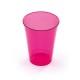 Verre en plastique 20 cl recyclable réutilisable couleur framboise