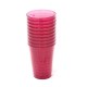 10 Verres en plastique 20 cl recyclable réutilisable rose framboise