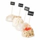 Mini tableau noir sur pique 9.5 cm en bambou par 100