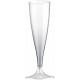 10 Flutes champagne cristal 14 cl- Réutilisables