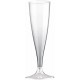 10 Flutes champagne cristal 14 cl- Réutilisables