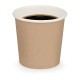 Gobelet café 10 cl carton brun recyclable par 100