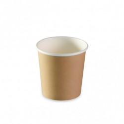 Gobelet café 10 cl carton brun recyclable par 100