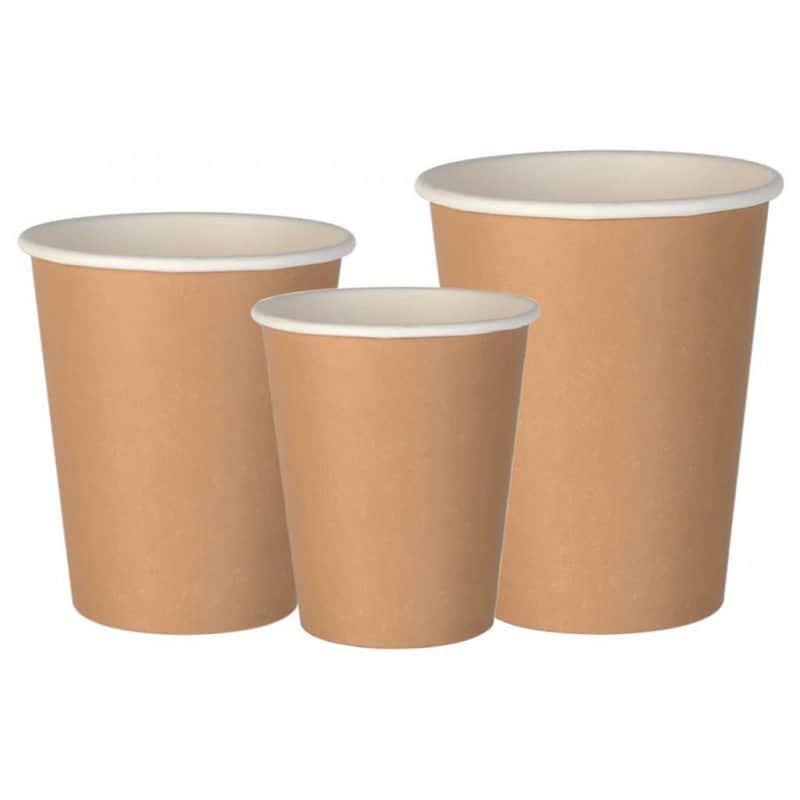 GOBELET Verre en carton 24 cl Brun vente en gros