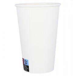 Gobelet carton 45/48 cl recyclable blanc par 50