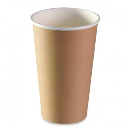 Gobelet carton brun 45/48 cl recyclable par 50