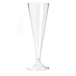 Carton 72 Flûtes Champagne Transparentes Réutilisables
