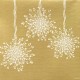 20 Serviettes de table papier intissé décor Boule de Gui