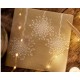20 Serviettes de table papier intissé décor Boule de Gui