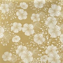 20 Serviettes Perce neige Or en papier intissé 40 X 40 cm-Noël