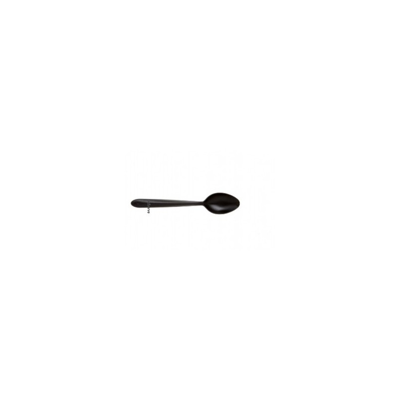 Mini cuillère plastique noir à verrine très rigide 10 cm