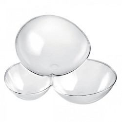 Coupelle ''Molécule'' transparente 100 cc - lot de 25 pièces