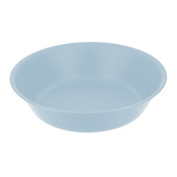6 Assiettes Creuses ''Minéral'' bleu pastel Ø178mm incassable