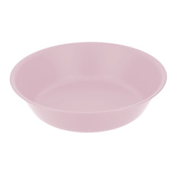 Assiette creuse couleur rose Ø 17.8 cm incassable