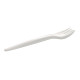 Fourchette carton blanc nature 17 cm 