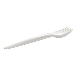 Fourchette carton blanc bio 17 cm par 50