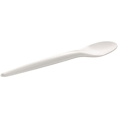 Petite cuillère en carton blanc 13 cm par 50 unités
