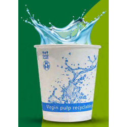 Verre en Carton boisson fraiche décor ''Aqua'' 200 ml -1000 Unités -