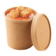 Couvercle carton pour pot à soupe en carton 460 ml