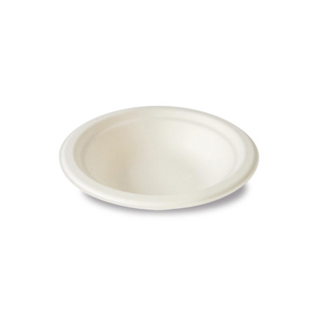 Assiette creuse biodégradable en fibre 400 ml par 50