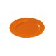 Assiette mariage réutilisable ronde 19 cm orange par 12