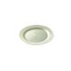 Assiette recyclable ronde 19 cm blanc nacré réutilisable 12P