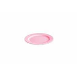 Assiette ronde 19 cm rose pastel par 12