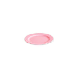 Assiette ronde 24 cm rose pastel par 12