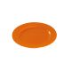 Assiette mariage plate ronde 24 cm Orange par 12