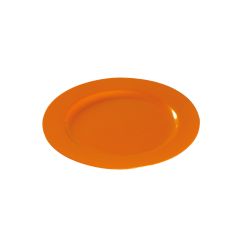 Assiette mariage plate ronde 24 cm Orange par 12
