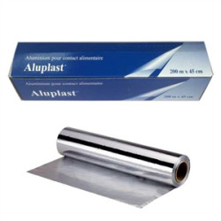 Papier aluminium 200 m en boite distributrice