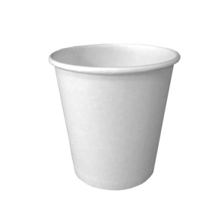 100 gobelets café carton blanc 10 cl recyclable