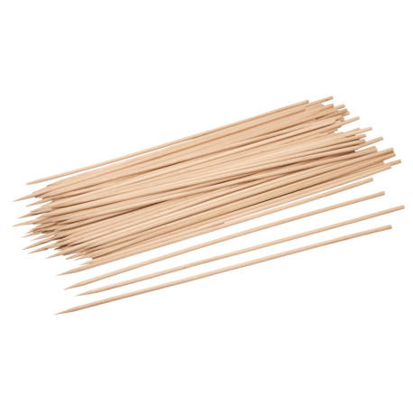 Pique brochette barbecue en bois naturel 30cm par 200