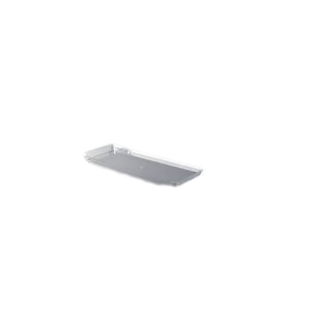 Plateau rectangulaire 35 x 14 cm cristal par 2