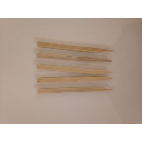 Pique brochette en bois biodégradable 9 cm par 100