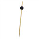 Pique brochette bambou boule noire 12,5 cm par 100
