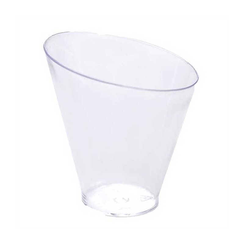 Verrine plastique high cup transparente 6.5 cl par 20-Adiserve