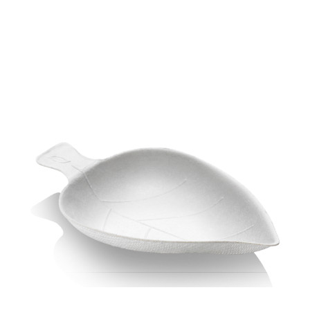 Verrine biodégradable modèle feuille par 100