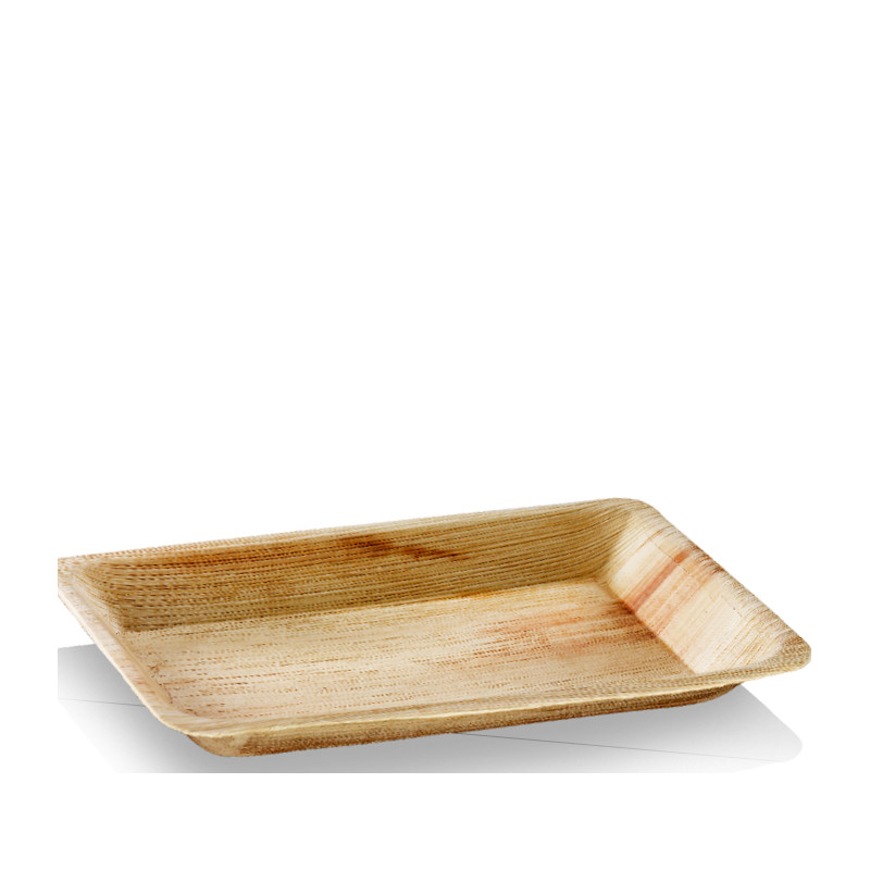 Assiette en palmier biodégradable 16 x 24 cm par 25