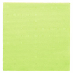 Serviette biodégradable 33x33 cm vert anis par 50
