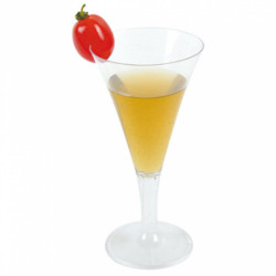 Verrine flûte à champagne cristal 6 cl par 10