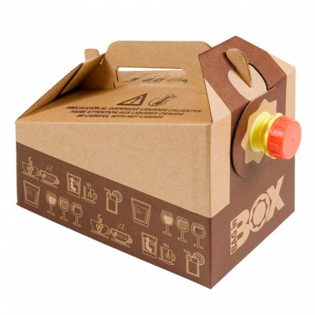 Bag in box distributeur de boisson en carton de 3L