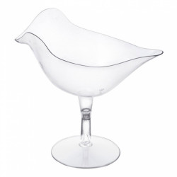 Verrine apéritive forme coupe oiseau cristal 7,5 cl par 6