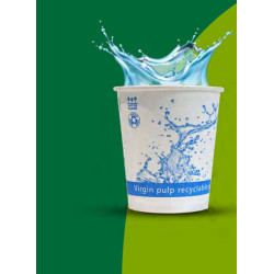 Verre en Carton boisson fraiche décor ''Aqua'' 200 ml -1000 Unités -